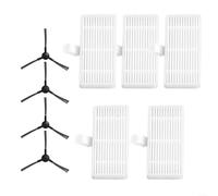Kit de remplacement pour aspirateur robot Cecotec Conga 999 pour XTreme, comprend 4 brosses latérales et 5 filtres pour aider à maintenir l'efficacité du nettoyage (B)