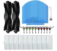 Kit de remplacement pour aspirateur robot Lubluelu SG60 pour SL60 32 pièces avec brosses, filtres, serpillères