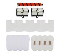 Kit de remplacement pour aspirateur Shark HZ500 HZ500UK HZ500UKT avec filtres en mousse et feutre, filtres anti-allergènes post-moteur et brosse douce pour un meilleur nettoyage
