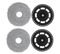 Kit de remplacement pour balai à franges et serpillères compatibles avec Roborock et pour robot aspirateur Saros10R/Z70, plastique et microfibre pour un nettoyage efficace du sol à la maison