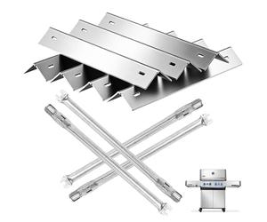 Kit de remplacement pour barbecues Napoleon Prestige 500 BIP500RBNSS-3, P500RSIBNK-3, P500RSIBNK-1, BIP500RB, P500NK-3, P500PSSRB, Prestige 500, 7 plaques chauffantes et 4 tubes de brûleur