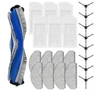 Kit de remplacement pour Bosch BCRC1W BCRD1W BCRC2W BCRD2W, Ensemble de chiffons de nettoyage pour brosse latérale principale, pièces en microfibre et plastique nylon (B)