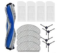 Kit de remplacement pour Bosch BCRC1W BCRD1W BCRC2W BCRD2W, Ensemble de chiffons de nettoyage pour brosse latérale principale, pièces en microfibre et plastique nylon (A)