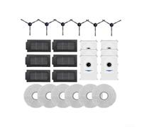 Kit de remplacement pour Bosch Spotless Max BCRDW3B 24 pièces réutilisable | Lot de 24 pièces, 6 brosses, 6 sacs, 6 filtres, 6 serpillères, design réutilisable, pour un ajustement parfait pour BCRDW3B