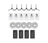 Kit de remplacement pour Bosch Spotless Max BCRDW3B | Kit de pièces de rechange pour Bosch, filtres, serpillères, sacs à poussière, brosses latérales, ensemble d'accessoires