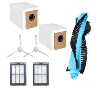Kit de remplacement pour Cecotec pour aspirateur Conga 15090 16090 AI SpinArm Home & Wash Robot Aspirateur Brosse principale Filtre Sac à poussière Brosses latérales