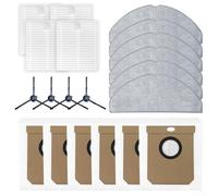 Kit de remplacement pour Cecotec pour Conga 8490 comprenant 4 filtres, 6 chiffons de serpillères, 6 sacs à poussière et 4 brosses latérales pour brosse latérale Ultimate Ultra Power Home