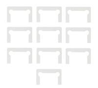 Kit de remplacement pour charnières, 10 pièces de joints de charnière de porte en verre de douche, rondelle antidérapante pour pince de salle de bain - Blanc