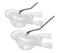 Kit de remplacement pour clapets de chasse d'eau de 7,6 cm (3 pouces) pour 99-827, avec chaîne et crochet en acier inoxydable, lot de 2