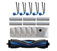 Kit de remplacement pour Ecovacs X9 Pro pour Omni Brosse principale anti-enchevêtrement, sacs à poussière, brosses latérales, rouleaux, lot de 16 pour entretien de robot aspirateur domestique