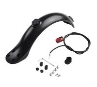Kit de remplacement pour garde-boue arrière de scooter 8,5 pouces avec feu arrière LED à quatre trous design étanche ABS matériel accessoires scooter électrique kit d'accessoires 30,811 cm noir