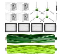 Kit de Remplacement pour iRobot Roomba i1+ i7 i7+ i3+ i4+ i6+ i8+ J7+ Plus Séries I & J Plus Series,2 Brosses Principales,4 Filtres HEPA,4 Sacs D'aspirateur,4 Brosses Latérales
