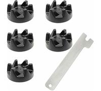 Kit de remplacement pour mixeur - PZCC - 5 pièces - engrenages caoutchouc 36x15 mm - corps aluminium - outil d'extraction inclus