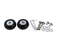 Kit de remplacement pour roues de valise, 2 pièces, style patin à roulettes avec ensemble complet d'outils pour les réparations (40 mm x 18 mm)