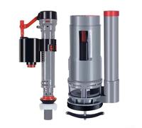 Kit de remplacement pour système de toilettes à double poussoir avec valve d'entrée d'eau extensible pour un contrôle efficace du débit d'eau dans les toilettes