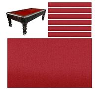 Kit de remplacement pour table de billard en feutre pour tables de billard d'intérieur de 2,1 m/2,4 m/2,7 m - Housse en feutre durable avec 6 chiffons de fond pour snooker et divers jeux