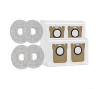 Kit de remplacement pour Xiaomi 5 PRO OV21CN : sacs filtrants HEPA et serpillères - Auto-scellant fuite pour éviter les fuites - Accessoires d'entretien du sol - Lot de 8