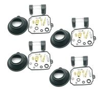 Kit de Remplacement pour Y-AMAHA XVZ13AT pour Royal Star Tour Classic 1998-2000 Kit De Réparation Carburateur 4 Kits Flotteur Principal Gicleur Lent Diaphragme À Dépression