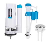 Kit De Remplacement Système De Chasse D'eau De Toilette Réservoir De Toilette Double Et Ensemble Bouton-poussoir Réglable Avec For Salle De Bain À Domicile,Profondeur De Réservoir Adaptée 21-26 Cm