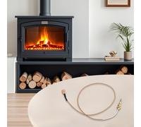 Kit de remplacement thermocouple pour cuisinière à gaz et chauffage en spirale - Capteur plaqué or 600 mm ou 1200 mm avec sécurité coulissante (60 cm)