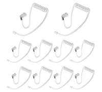 Kit de remplacement universel de tubes de surveillance, connecteurs de bobine acoustique pour casques radio bidirectionnelle Motorola Kenwood Baofeng Retevis Midland (lot de 10) (transparent)