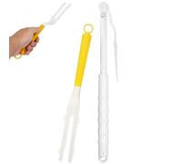 Kit de Remplacements de Poignées pour Swiffer, avec 1 Poignée, 1 Perche Télescopique, Manche de Recharge de Plumeau, Manche Télescopique Allongé Longueur Réglable, Outil de Nettoyage de la Maison