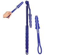 Kit de Remplacements de Poignées pour Swiffer, avec 1 Poignée, 1 Perche Télescopique, Manche de Recharge de Plumeau, Manche Télescopique Allongé Longueur Réglable,Outil de Nettoyage de la Maiso（Bleu）