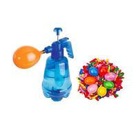 Kit de remplissage de ballons à eau 100 pièces Ballons Fête d'enfant Essentiels Couleur aléatoire Pompes à ballons Ensemble d'accessoires pour enfants Pulvérisateurs de pression d'eau Ensemble de