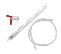 Kit de remplissage de bouteilles de bière for brassage à domicile, avec embout à ressort, tuyau de 100 cm et valve à robinet, PP et Silicone de qualité alimentaire(White)
