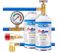 KIT DE REMPLISSAGE DE CLIMATISATION R134A + ADAPTATEUR 2xGAZ