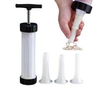 Kit de remplissage de saucisses de cuisine, machine à remplir de saucisses,Machine à saucisses maison - 3 tubes de farce, machine de remplissage de viande rapide verticale, outil de