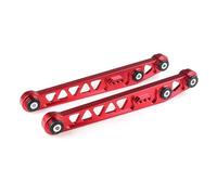 Kit de renfort de berceau arrière inférieur (paire) avec barres de liaison ASR, compatible avec Honda Civic 96-00 EX SI JDM LCA EK EM(Red)
