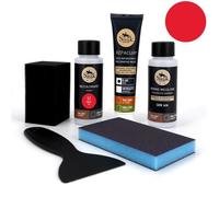 Kit de Rénovation Cuir (17-ROUGE) - SOFOLK - Pour Volant, siège Auto, Chaise, sellerie, Chaussure
