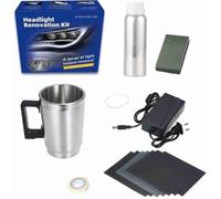 Kit de rénovation de phares Voiture 100ml Professionnel - Polissage, Restauration et polymérisation Contre Le jaunissement, Rayure