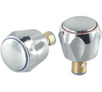 Kit de rénovation de robinet de lavabo chromé, kit de rénovation de robinet chaud et froid, pour évier de lavabo, robinets d'évier standard, mélangeurs, têtes, poignées, valves et cartouches