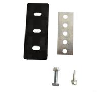 Kit de rénovation de turbine à neige en acier inoxydable pour machines à 2 étapes, pagaies en caoutchouc de 6,35 mm d'épaisseur avec plaques de renfort en acier inoxydable 304, mise à niveau à 3 lames