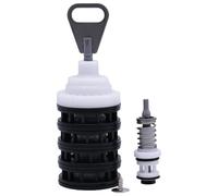 Kit de rénovation de valve d'adoucisseur compatible avec Fleck 5600, comprend le piston principal adoucissant 60102-00, les joints et entretoises 60125, vis, piston de saumure 60032 et joint inférieur