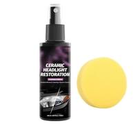 Kit de Rénovation pour Phares,120 ml Nettoyage en Profondeur Action Longue Durée - Traitement Anti-ternissement pour Phares,Traitement Anti-Jaunissement Anti-Opacité Anti-Rayures Soin Detailing Entret
