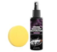 Kit de Rénovation pour Phares - Spray Nettoyant Intensif 120 ml | Traitement Anti-ternissement pour Phares,Traitement Anti-Jaunissement Anti-Opacité Anti-Rayures Soin Detailing Entretien