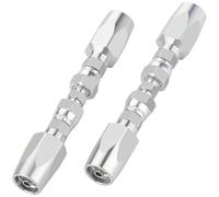 Kit de réparation 2 pièces pour tuyaux hydrauliques, réutilisable, raccord de réparation hydraulique à 2 fils 1/4"