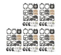 Kit de réparation 5 pièces Joint de diaphragme de carburateur compatible avec K10For WaT et pour Wa/D10For WaT carburateurs pour modèles de carburateur Wa et WT