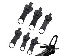 Kit de réparation avec fermeture éclair | 6 pièces Abnehmbares Nähzubehör, Ersatzteil Für Reißverschluss Kopf - Für Die Verwendung Mit Mänteln Jacken Taschen Rucksäcken Zelten Kopf