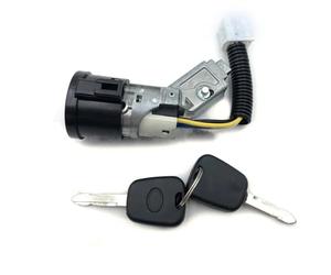 Kit De Réparation Avec Interrupteur Barillet D'allumage De Verrouillage Direction Avec 2 Clés Compatible Avec Peugeot Pour 107 2005 - 2014 N0501412 N0502200 Serrure d'allumage Direction