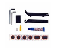 Kit de réparation chambre à air - WELDTITE - VTT - 4 patchs ronds - Outils inclus - Notice d'application