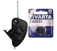 Kit de réparation clé de Voiture Kit de réparation avec 3 Boutons + Blank + Batterie Compatible avec Alfa Romeo 156 147 937 GT 97-10