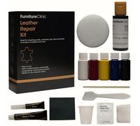 Kit de Réparation Complet pour le Cuir Vert Furniture Clinic - Inclut Surface Abîmée Vinyle et Simili sur Sofa, Fauteuil, Siège Auto pour les Petits : Trous, Accrocs, Déchirures, Brûlures, Rayures