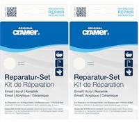 Kit de réparation Cramer 16080 en céramique, émail et acrylique, Blanc (Lot de 2)