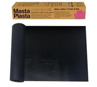 Kit de réparation cuir autocollant pour canapé, siège auto - Noir 120×30cm | L’original ruban cuir par MastaPlasta - qualité tapisserie, adhésif puissant, aucun outil requis. Fabrication britannique.