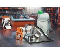 Kit de réparation d'accumulateur de pression KITRONIC DQ200 pour DSG, sec 7 vitesses 0AM compatible avec VW | Avec clé de montage joint et 1L d'huile Volkswagen Mechatronics
