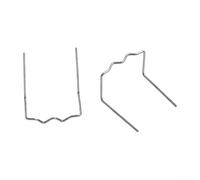 Kit de réparation d'agrafes à chaud de 0,6 mm et 0,8 mm pour pare-chocs de voiture - 100 clous de soudure prédécoupés en acier inoxydable compatibles avec les agrafeuses à chaud (G)